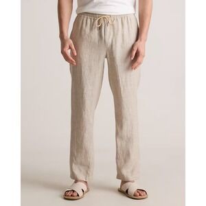NWT Quince | Linen Drawstring Beach Pants Large Sand European Linen CMA01